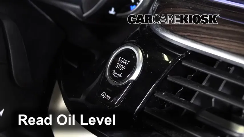 2019 BMW 530i 2.0L 4 Cyl. Turbo Oil Check Oil Level